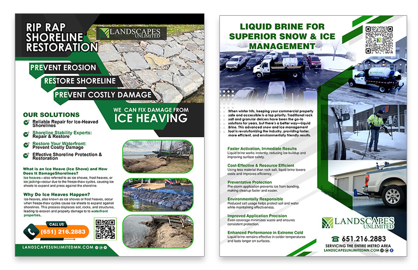 Landscapes Unlimited — Digital Insert Design by Multimedia Graphics
