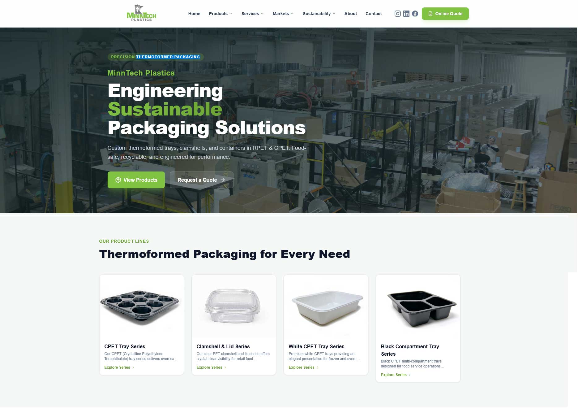 MinnTech Plastics — Exterior building and facility photography