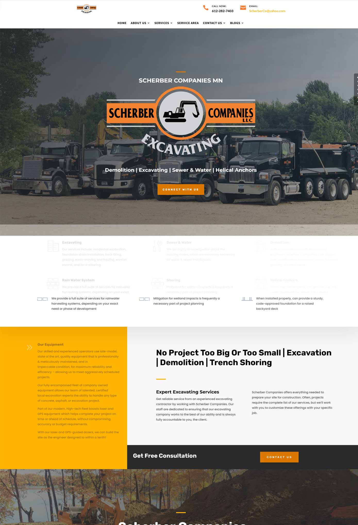 Scherber Companies - Website Design by Multimedia Graphics