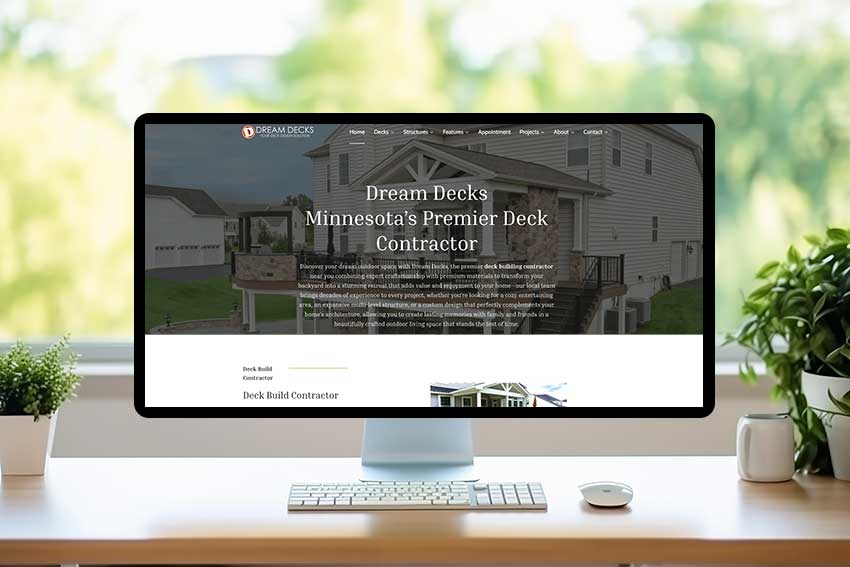 Dream Decks Website Design and SEO