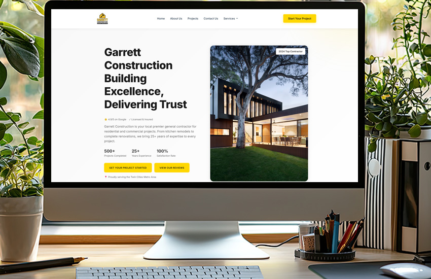 Garrett Construction Website