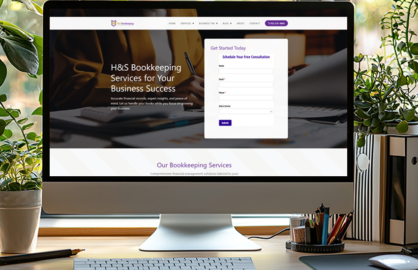 H&S Bookkeeping Website